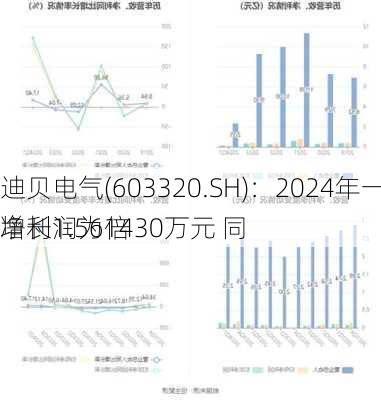 迪贝电气(603320.SH)：2024年一季度净利润为1430万元 同
增长1.56倍